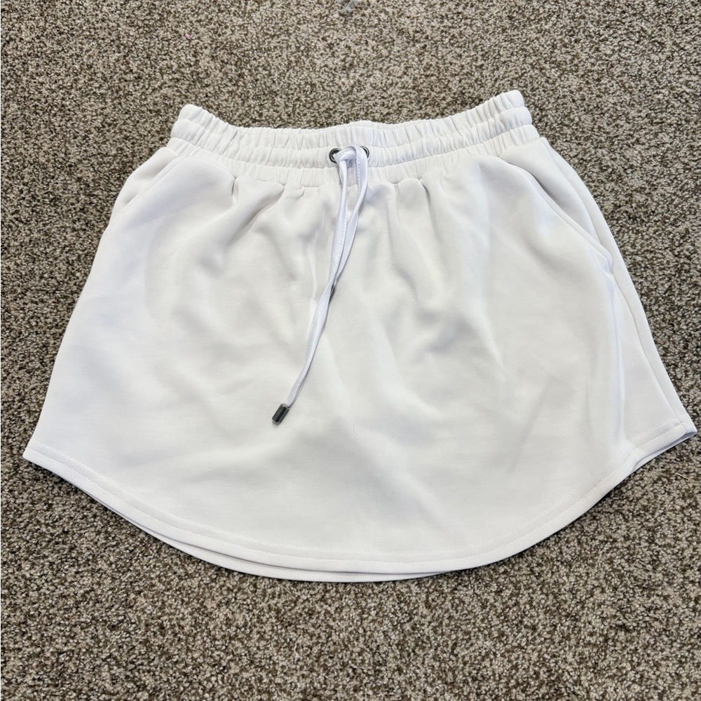 AS Revival White Drawstring Skort